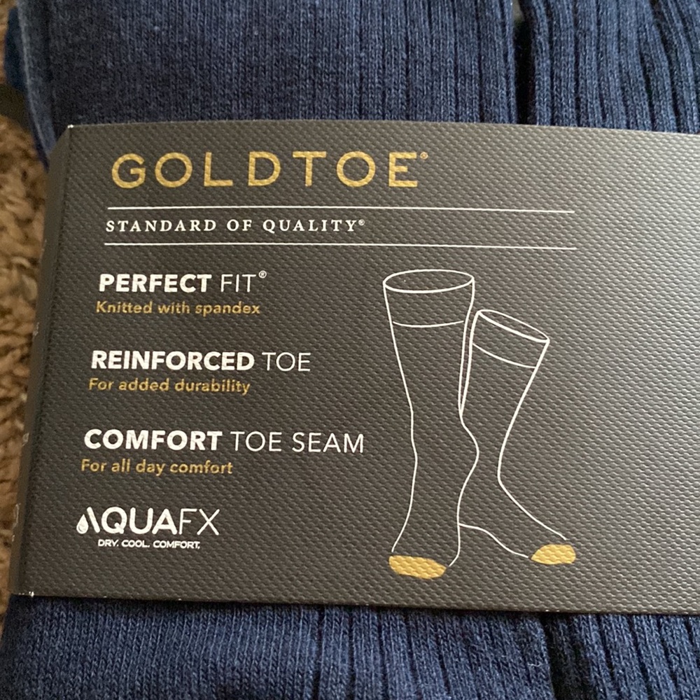 Mens Stanton GoldToe Cotton Crew Socks - Picture 4 of 5